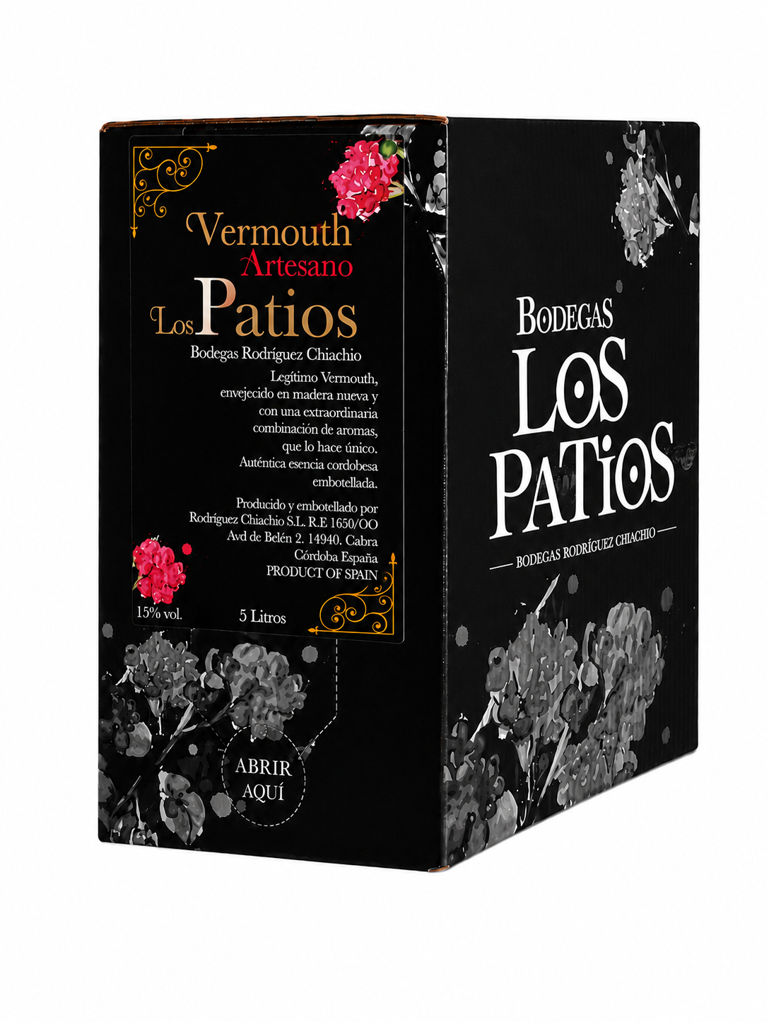 VERMOUTH ARTESANO LOS PATIOS 15º, BAG IN BOX 5L