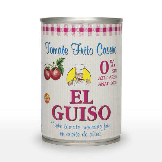 TOMATE FRITO CASERO "EL GUISO" 0% AZUCAR AÑADIDO, 500 gr